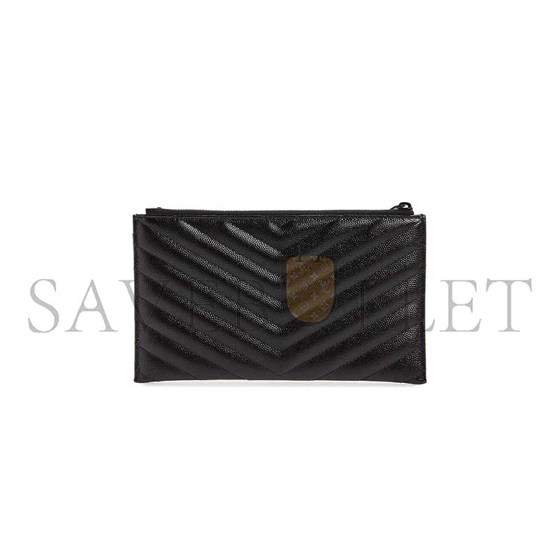 YSL MONOGRAMME QUILTED CALFSKIN ZIP POUCH 423297 (23*13*1cm)